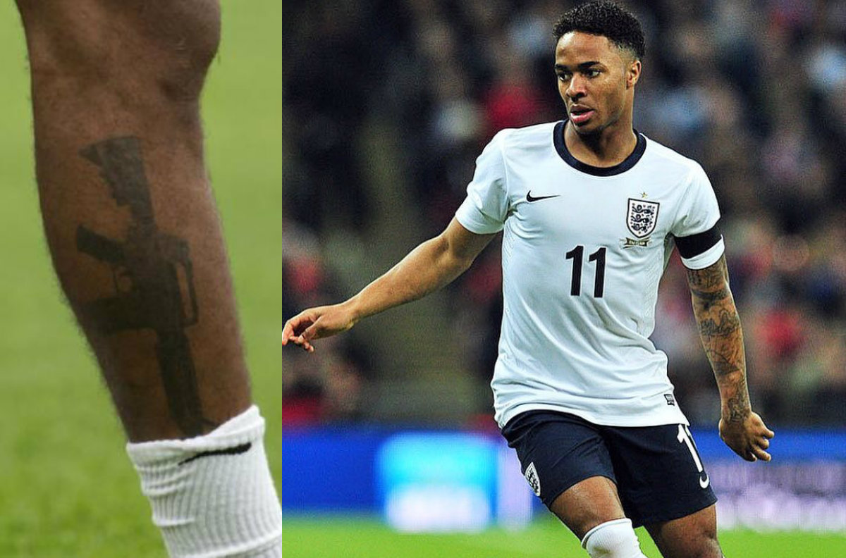 Revuelo en Inglaterra por un tatuaje de Raheem Sterling