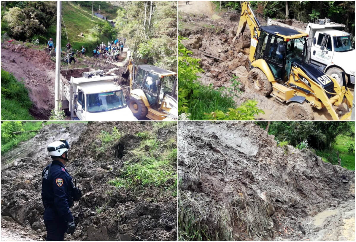 Cierre en la vía Tabio–Chía (Cundinamarca) se mantendrá por seis días