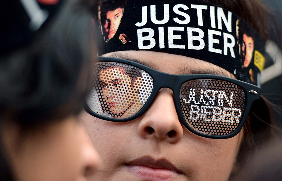 Beliebers en el concierto de Justin Bieber en Bogotá