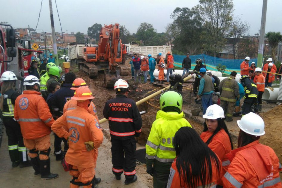 Un operario del Acueducto murió tras alud tierra en Ciudad Bolívar