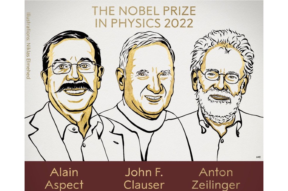 Alain Aspect, John F. Clauser y Anton Zeilinger son los ganadores del Premio Nobel de Física 2022.