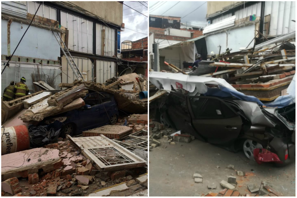 Colapsó vivienda de dos pisos en el sur de Bogotá