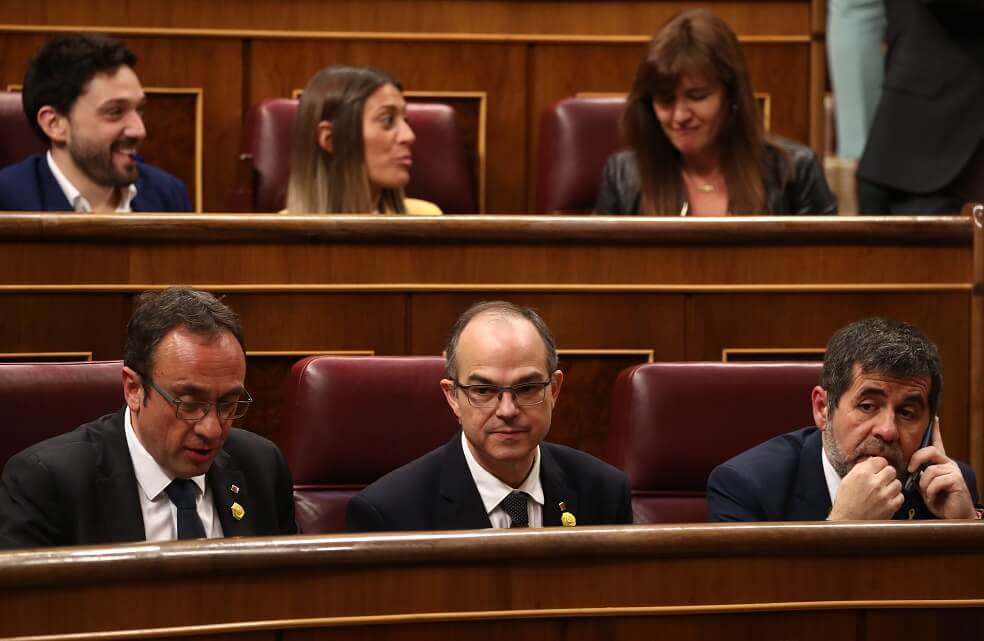 Suspendidos del Congreso español los cuatro independetistas catalanes presos