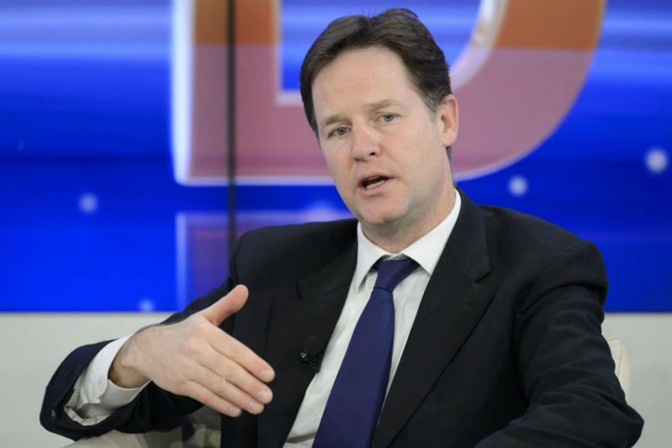 El viceprimer ministro británico, Nick Clegg