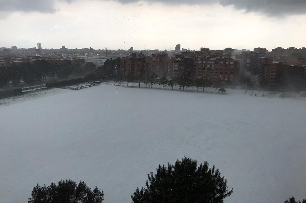 Continúan las lluvias y granizadas en Bogotá