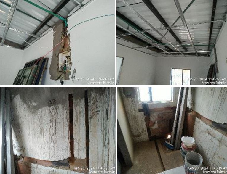 A punto de caerse: así estarían casas de Ciudad Bolívar que el Distrito “mejoró”