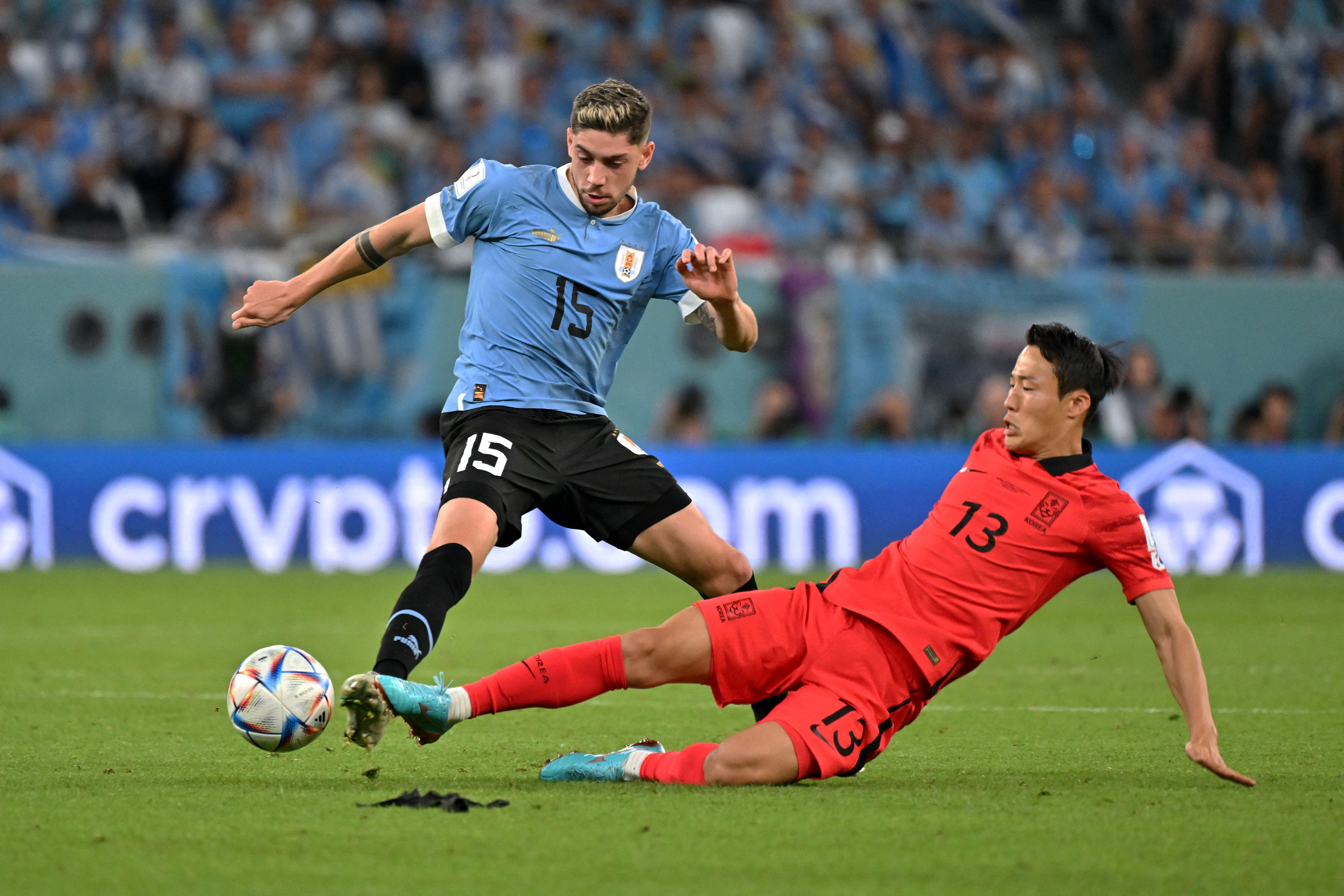 Uruguay no pudo con Corea del Sur, igualdad sin goles en la apertura del grupo H