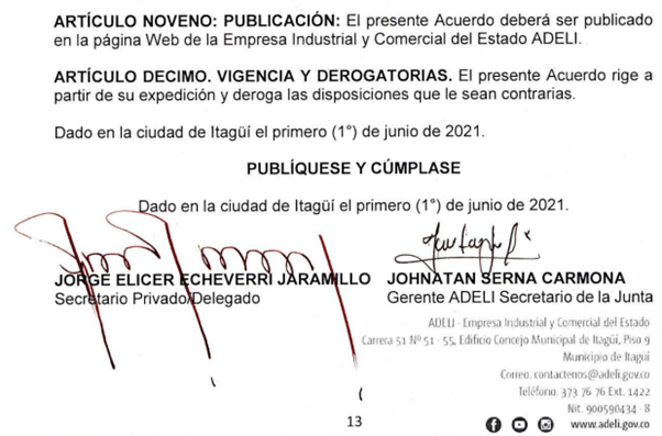 Acuerdo 002 de 2021.