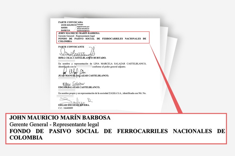 Compromiso arbitral en el que John Mauricio Marín, expresidente de la Fiduprevisora, accede a someter la controversia a un arbitraje de inversión, lo cual era evitable, según demostró el expediente de tutela conocido por este diario.