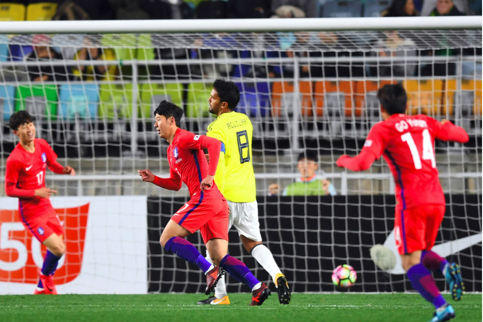 Colombia cayó 2-1 frente a Corea del Sur