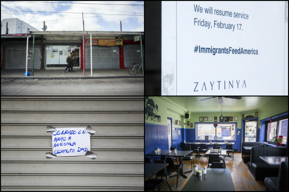 Negocios cerrados y calles desiertas en el «Día sin inmigrantes» en EE. UU.