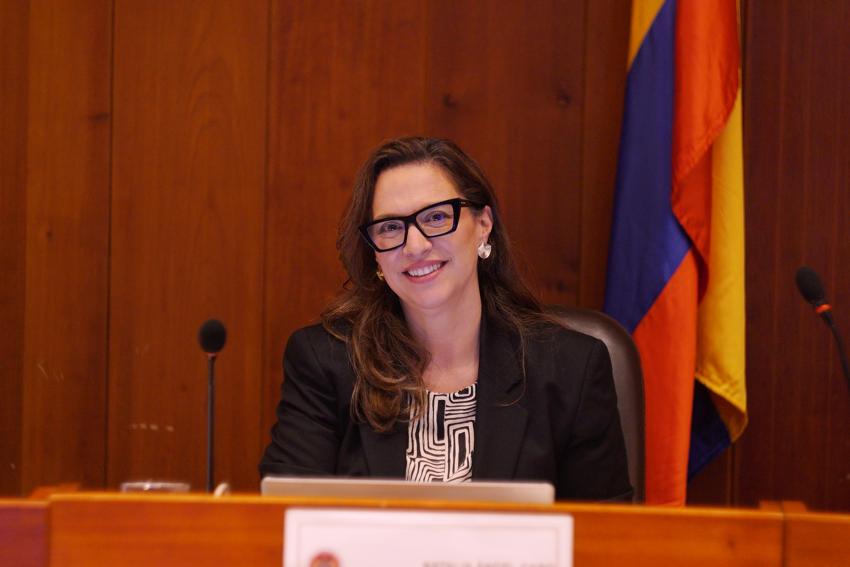La magistrada Natalia Ángel Cabo es abogada de la Universidad de los Andes y máster en Leyes de la Universidad de Harvard.