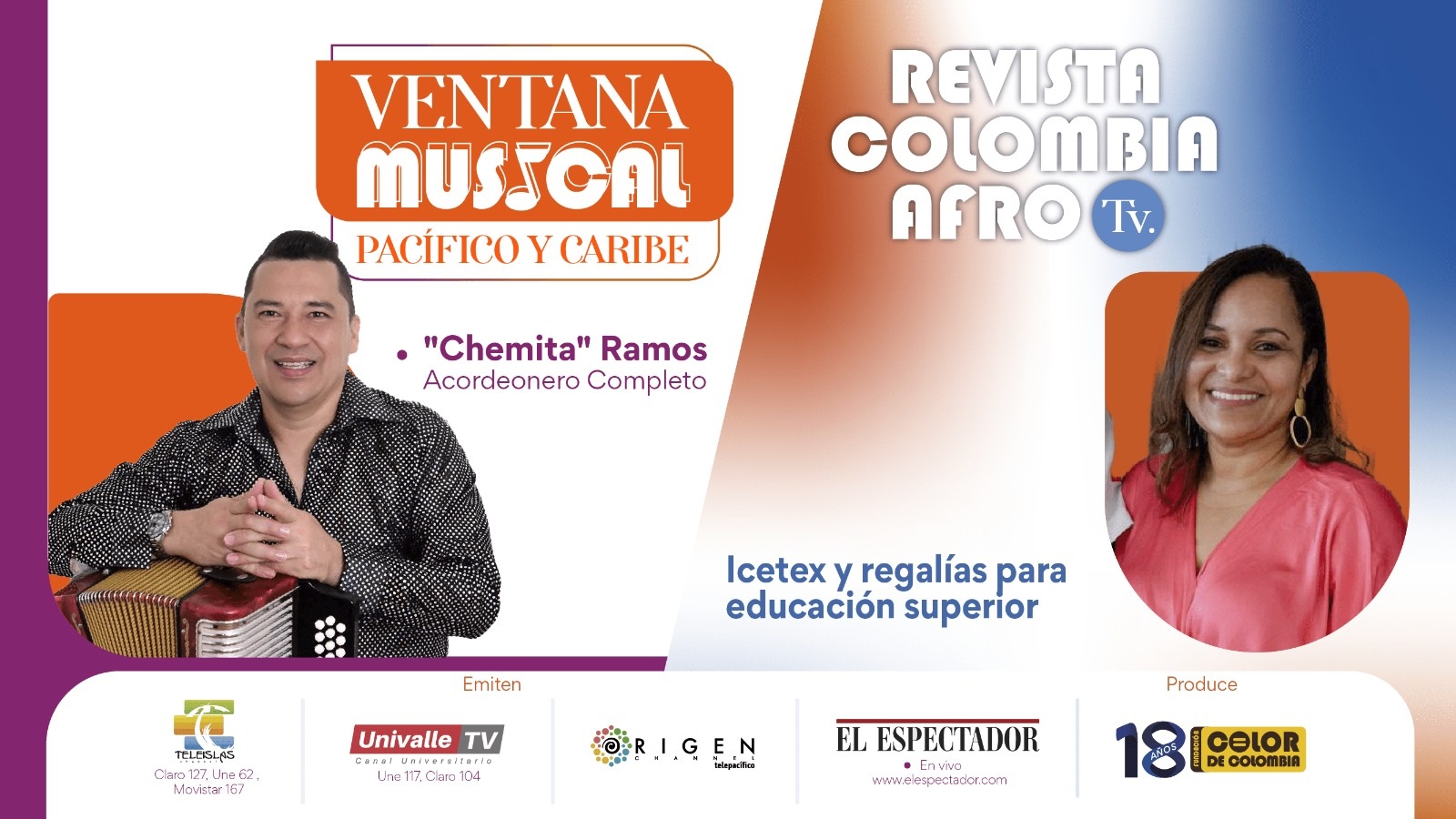 Ventana musical: “Chemita” Ramos; Revista: Icetex y regalías