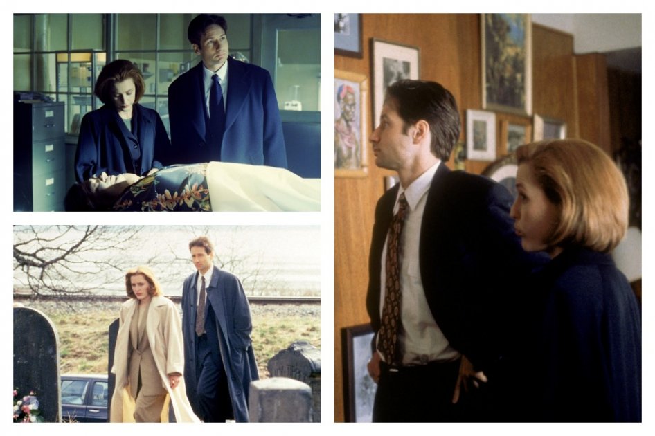 Fox Mulder y Dana Scully en antiguos episodios de "X-Files".