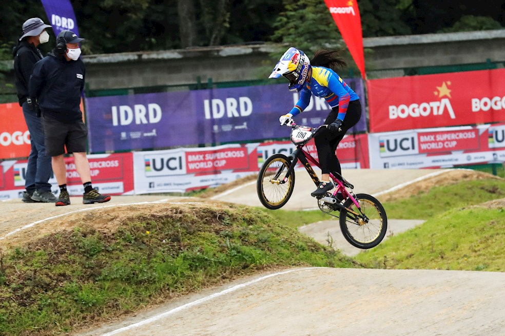 Mariana Pajón ganó en Bogotá en la Copa Mundo de BMX