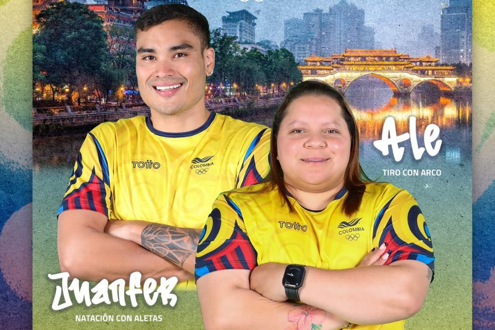 Juan Ocampo y Alejandra Usquiano, abanderados de Colombia en los Juegos Mundiales