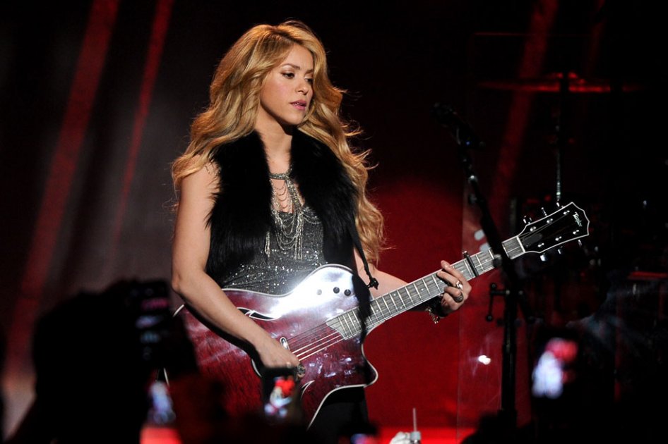 Shakira en la presentación de "Shakira" en Burbank, California.