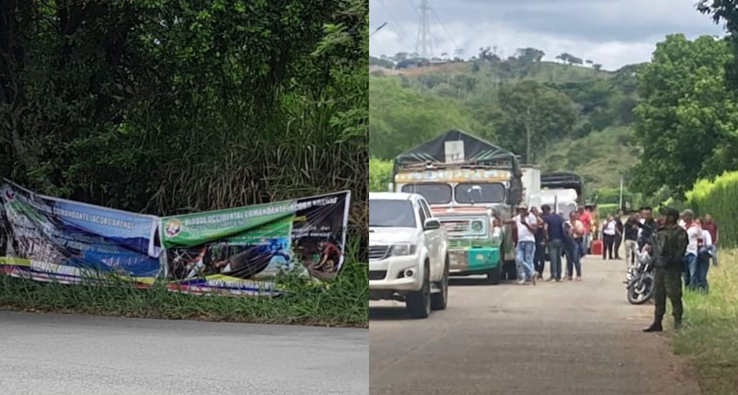 Encontraron explosivos y vallas alusivas a disidencias de las FARC en Jamundí