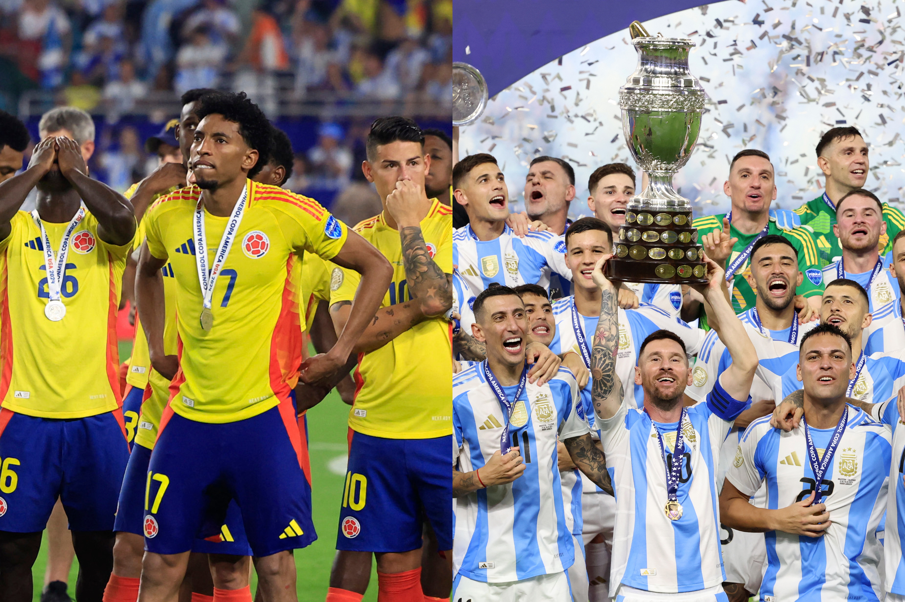 La burla de los jugadores de Argentina a Colombia por perder la Copa América