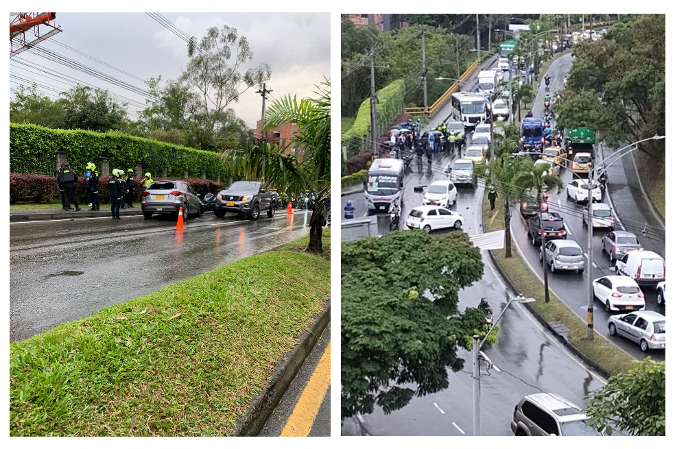 Balacera dejó dos muertos en la avenida Las Palmas, en Medellín