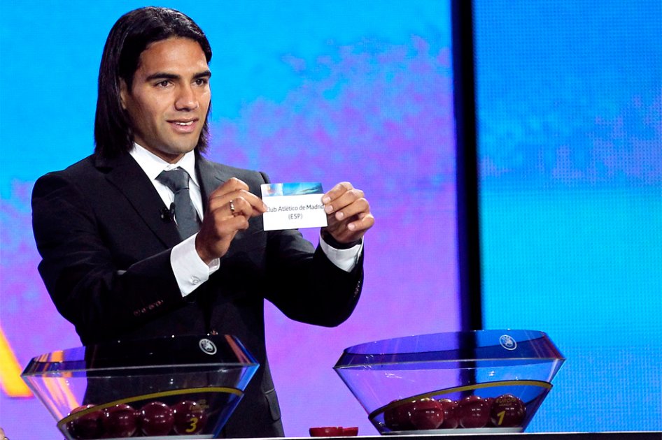 Falcao dio suerte a los españoles en el sorteo de Europa League