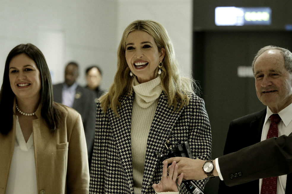 Ivanka Trump llega a Corea del Sur para clausura de los Juegos Olímpicos