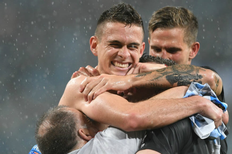 Rafael Santos Borré volvió a anotar con River Plate