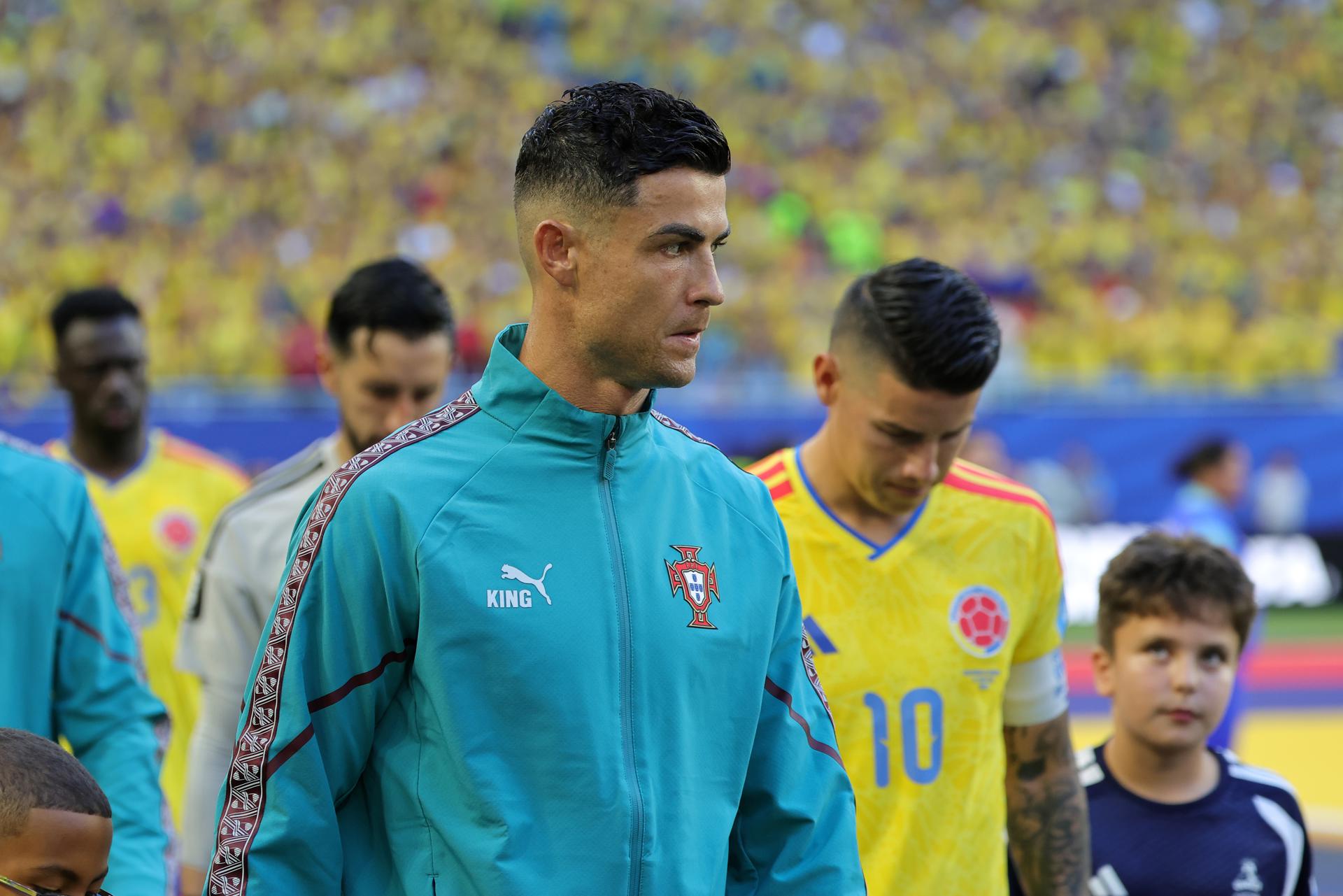 Así fue el reencuentro de James Rodríguez con Cristiano Ronaldo en el Colombia vs. Portugal