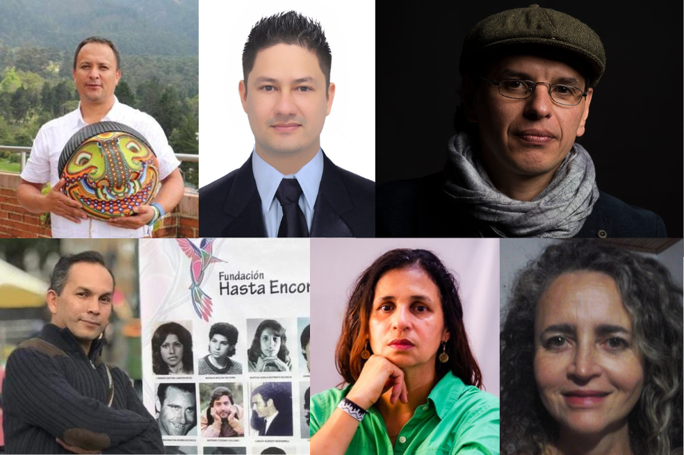 Arriba: Enrique Chimonja, Carlos Zapata, Erick Arellana. Abajo: Pablo Cala, María Molina y Carmen Salas.
