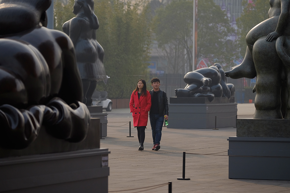 Esculturas monumentales de Fernando Botero en Shanghái