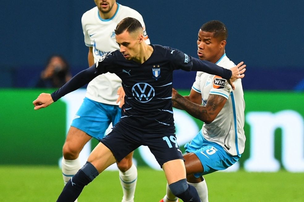 El Zenit de Wilmar Barrios goleó a Malmo en la Champions League
