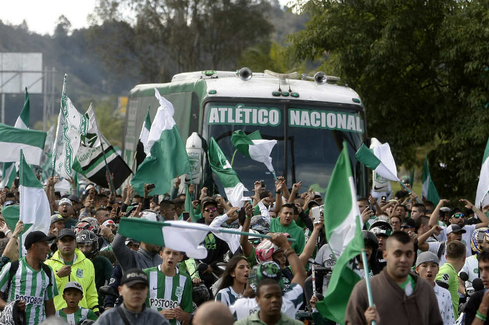 Así fue la multitudinaria despedida de los hinchas a Nacional antes de ir al Mundial de Clubes