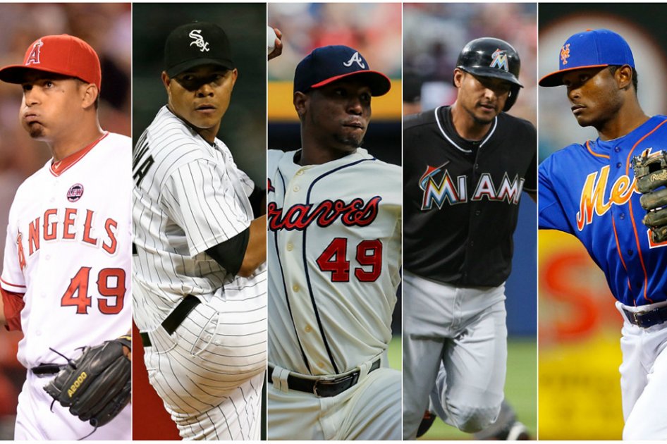 (Izquierda a derecha) Ernesto Frieri, José Quintana, Julio Teherán, Dónovan Solano, Dilson Herrera.