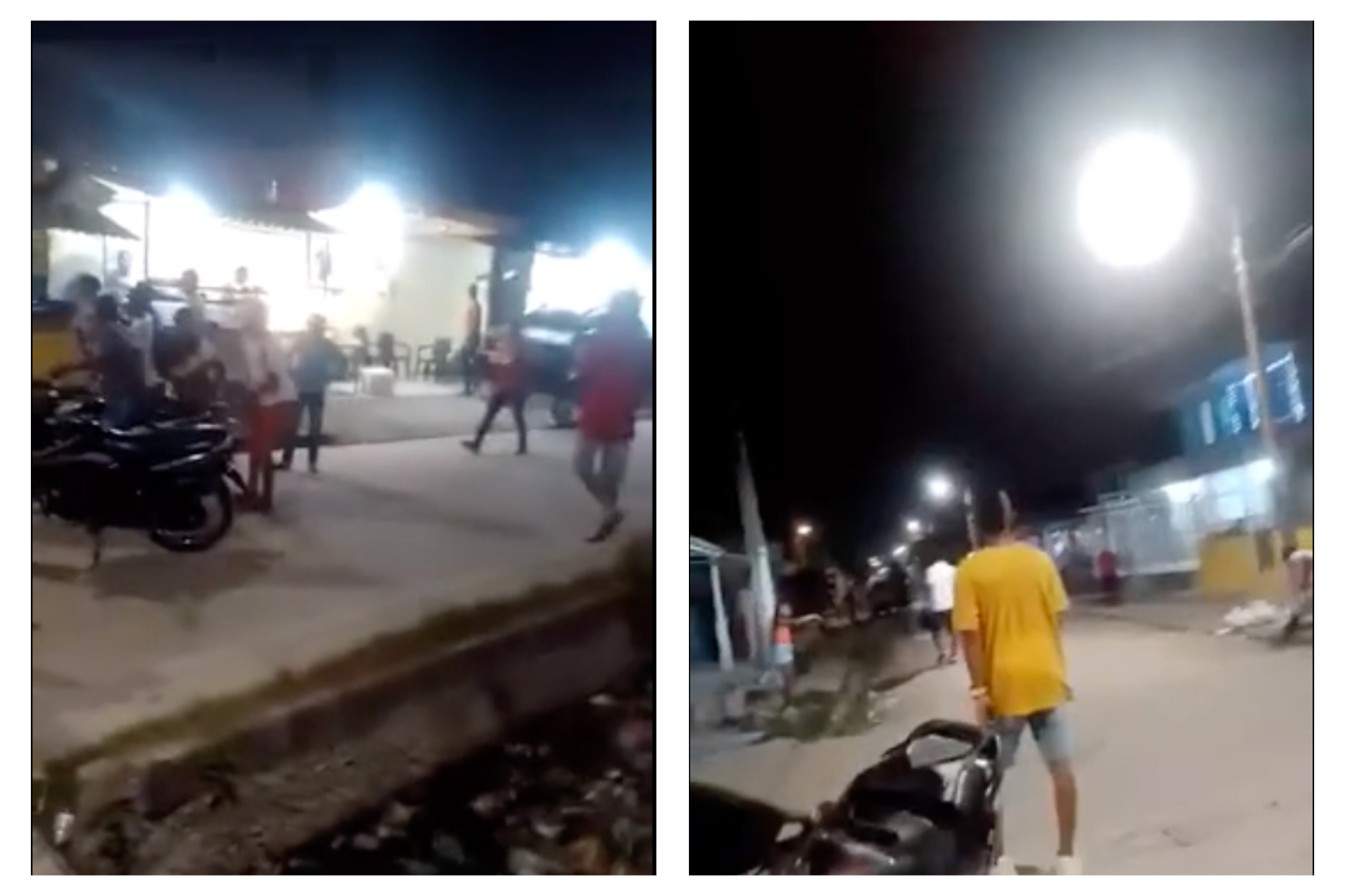 Video: una riña callejera con botellazos y disparos dejó dos hombres heridos