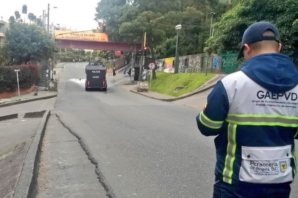 Disturbios en la sede La Macarena de la Universidad Distrital