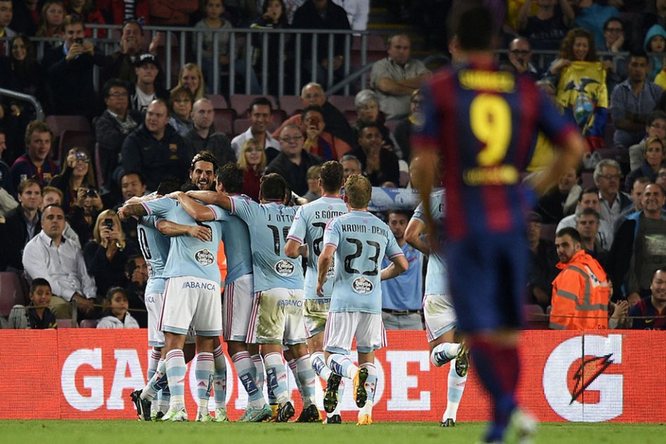 Celta sorprende y vence al Barcelona en el Camp Nou