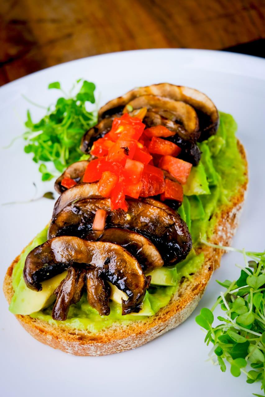 Tostada vegetariana