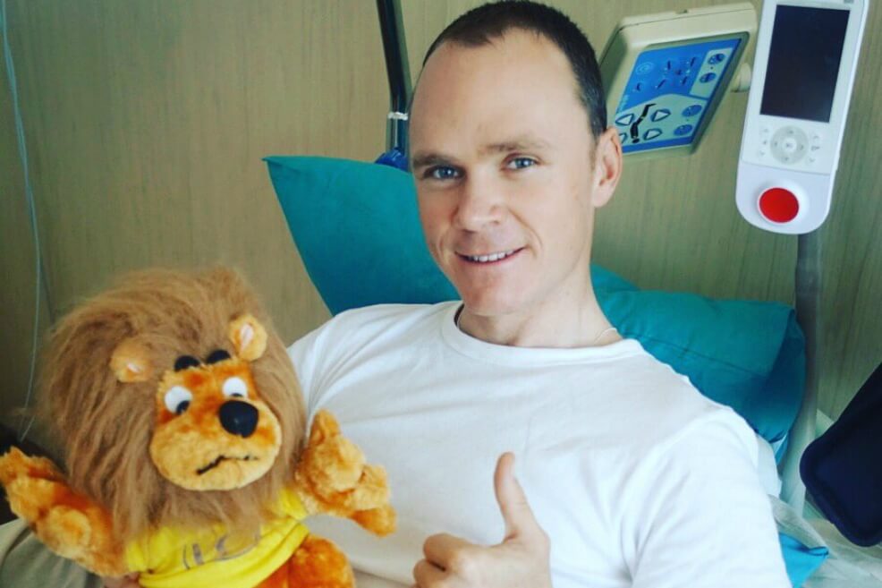 Chris Froome ya salió del hospital y se recupera de sus múltiples fracturas en su casa