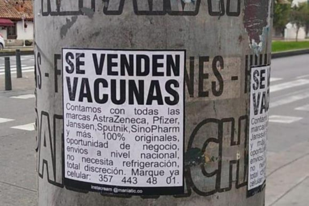 Cartel de “Se venden vacunas”: una “broma” viral en la que muchos cayeron