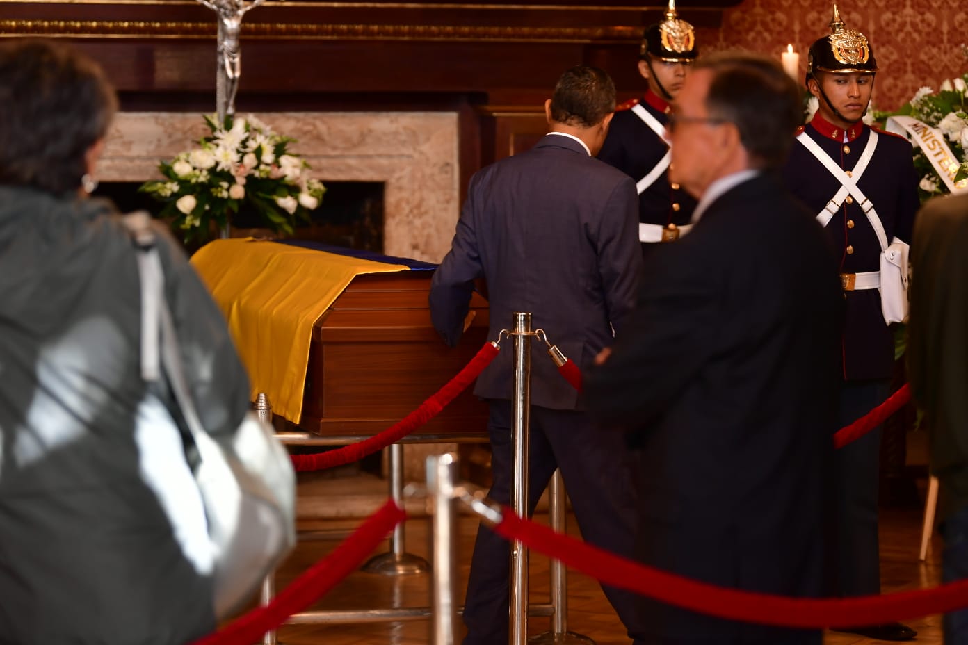 En el Salón Simón Bolívar del Palacio San Carlos se rindieron homenajes al exvicepresidente Germán Vargas Lleras.