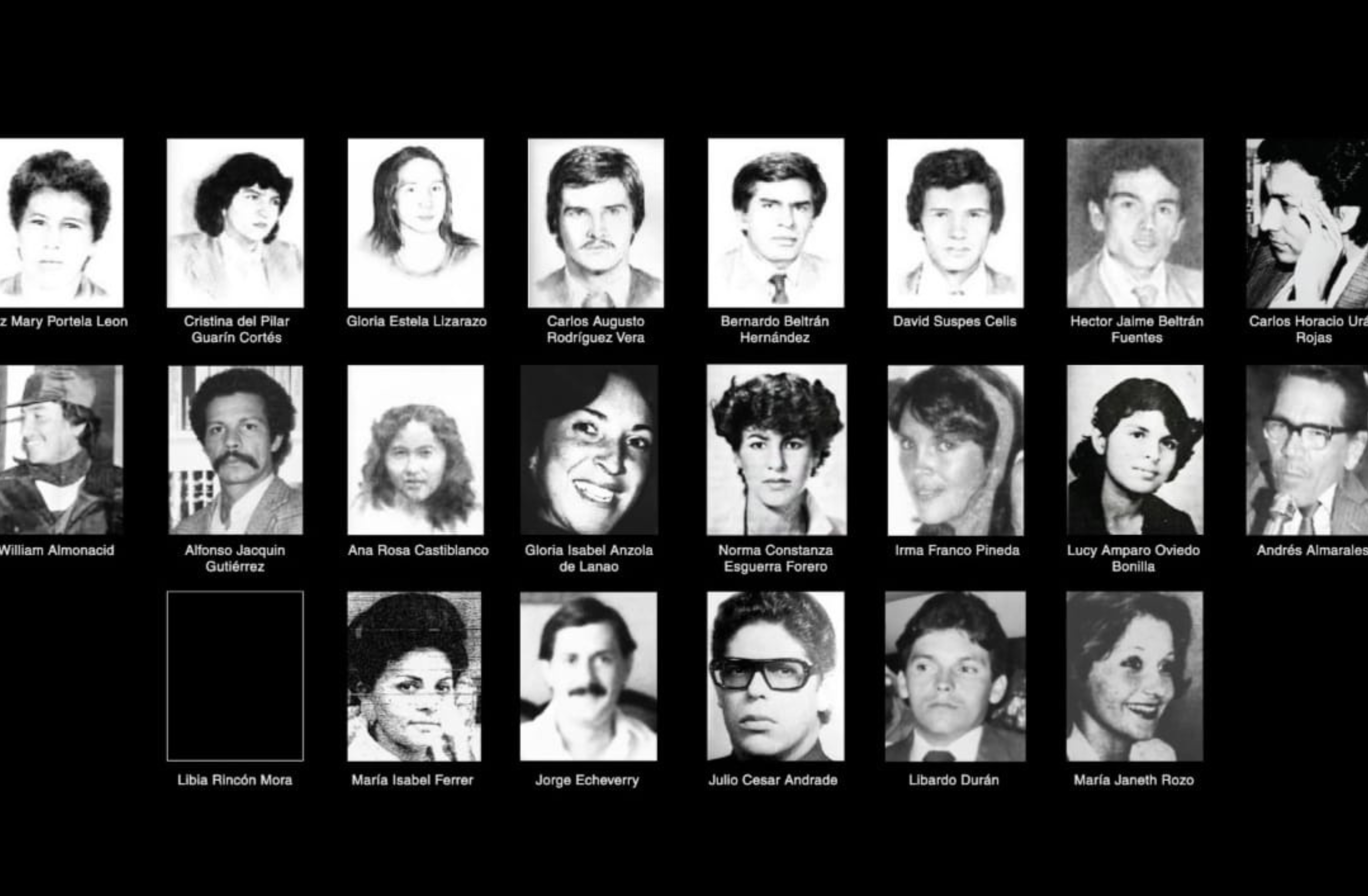 La toma y retoma del Palacio de Justicia por el M-19 y el Ejército dejó más de 98 muertos y una decena de desaparecidos entre magistrados, empleados y funcionarios.