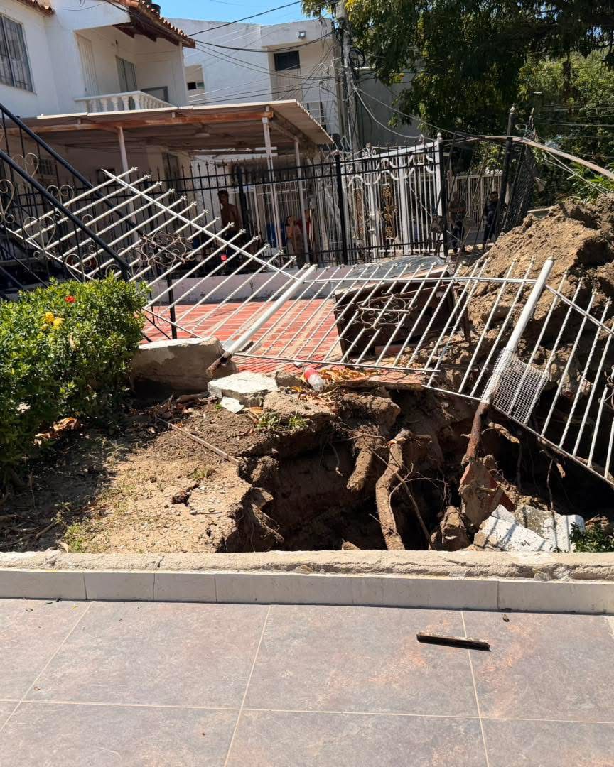 Hundimiento en Santa Marta