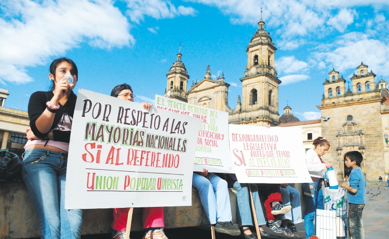 En febrero de 2010 la Corte Constitucional le dijo no al referendo a través del cual se buscaba la segunda reelección de Álvaro Uribe. / Archivo