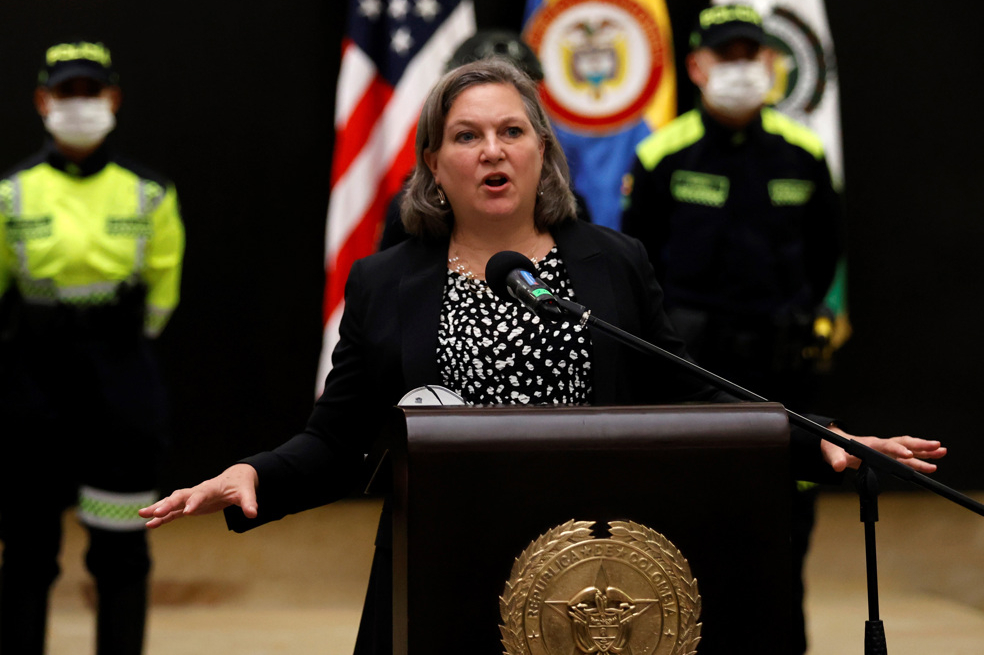 Nuland también se refirió a una donación de 8 millones de dólares para la Policía Nacional de Colombia.
