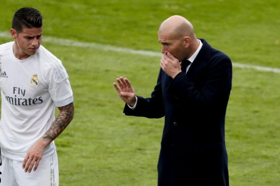 En el nuevo libro de Zidane, se habló de los problemas de James Rodríguez