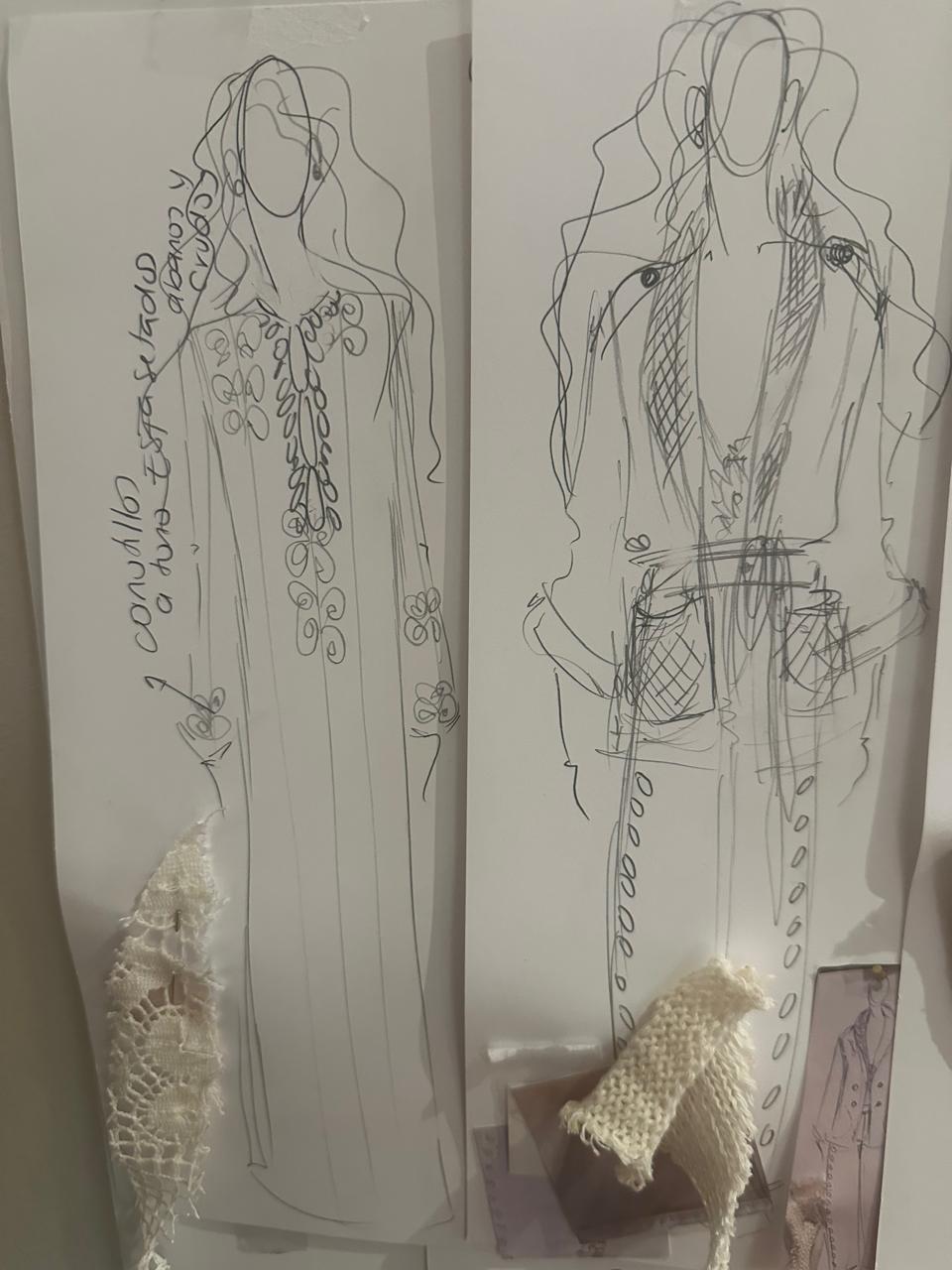 Boceto de Renata Lozano. / Cortesía