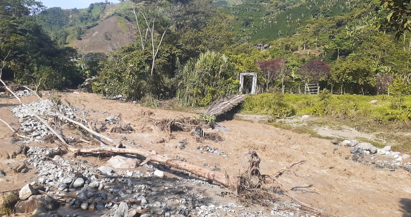 Creciente de ríos generó emergencia en Planadas, Tolima