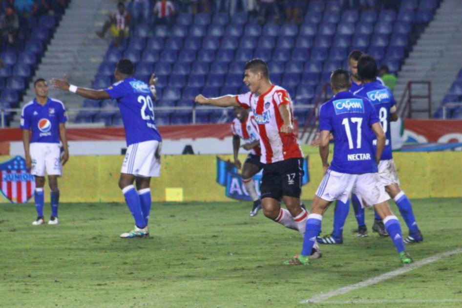 Millonarios la sacó barata: cayó 0-2 en Barranquilla ante el Júnior