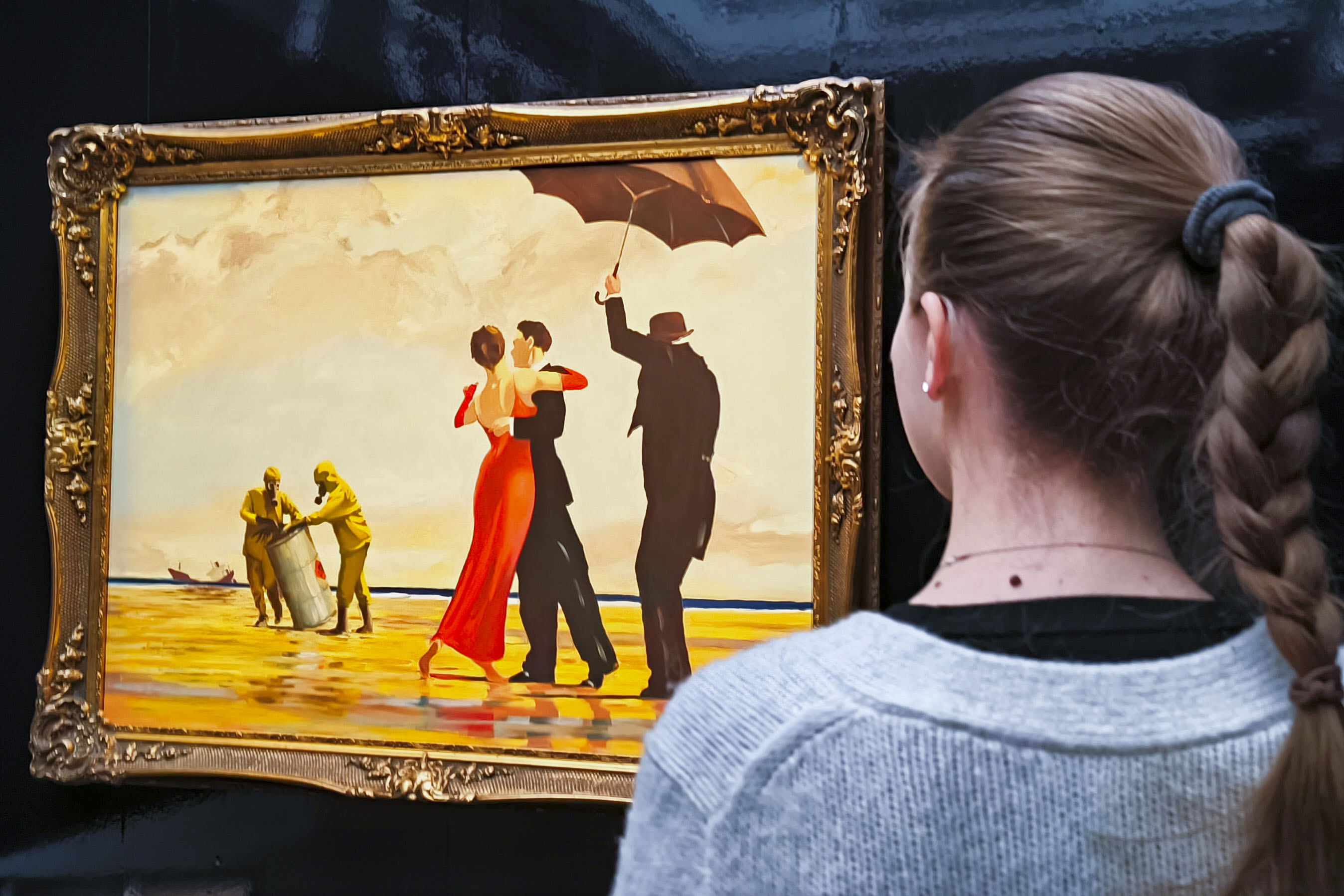 Esta pintura de Banksy puede superar los US$6 millones en una subasta