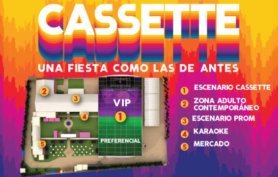 El Festival Cassette se realizará el 24 de agosto de 2019 en el Centro de Eventos Autopista Norte.Cortesía